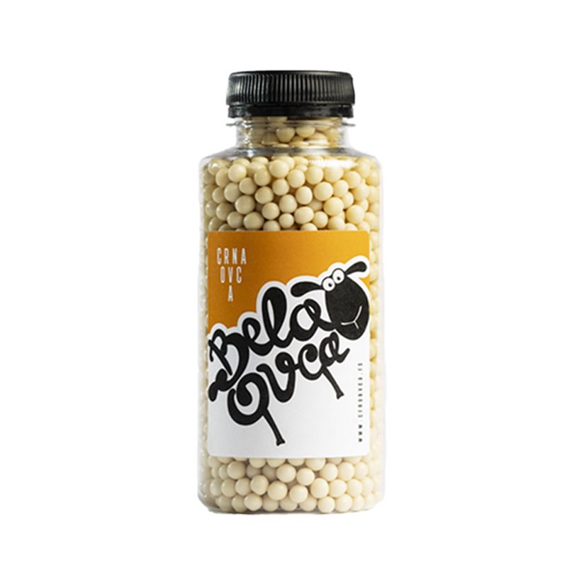 White chocolate crunchy pearls<br>190g